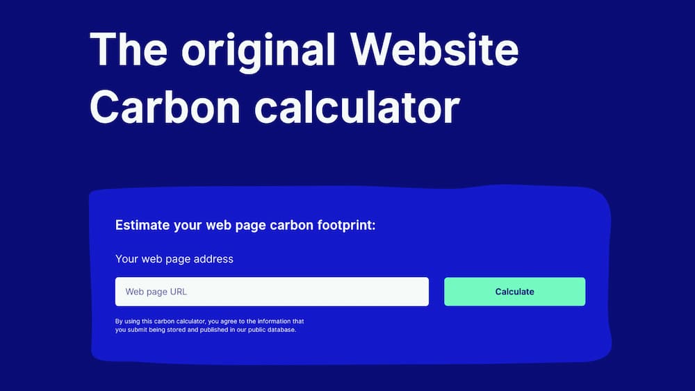 Website Carbon Calculator v3 | What's your site's carbon footprint?スクリーンショット